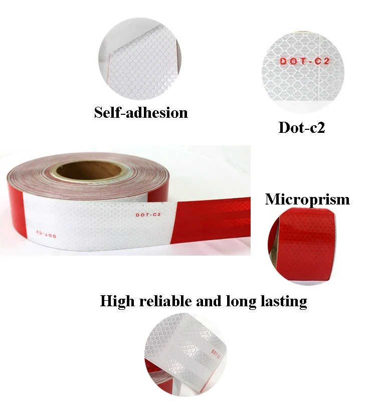 Red And White Reflective Tape For Trailers (6)