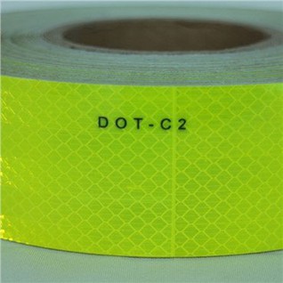 Reklameklasse FluorescentYellow DOT C2 reflekterende tape for lastebil