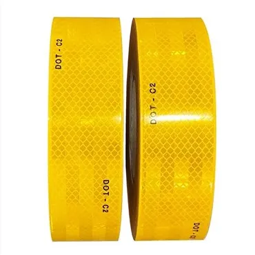 DOT C2 Gul reflekterende tape for tilhengere