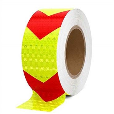Gul rød reflekterende piltape for sikkerhet