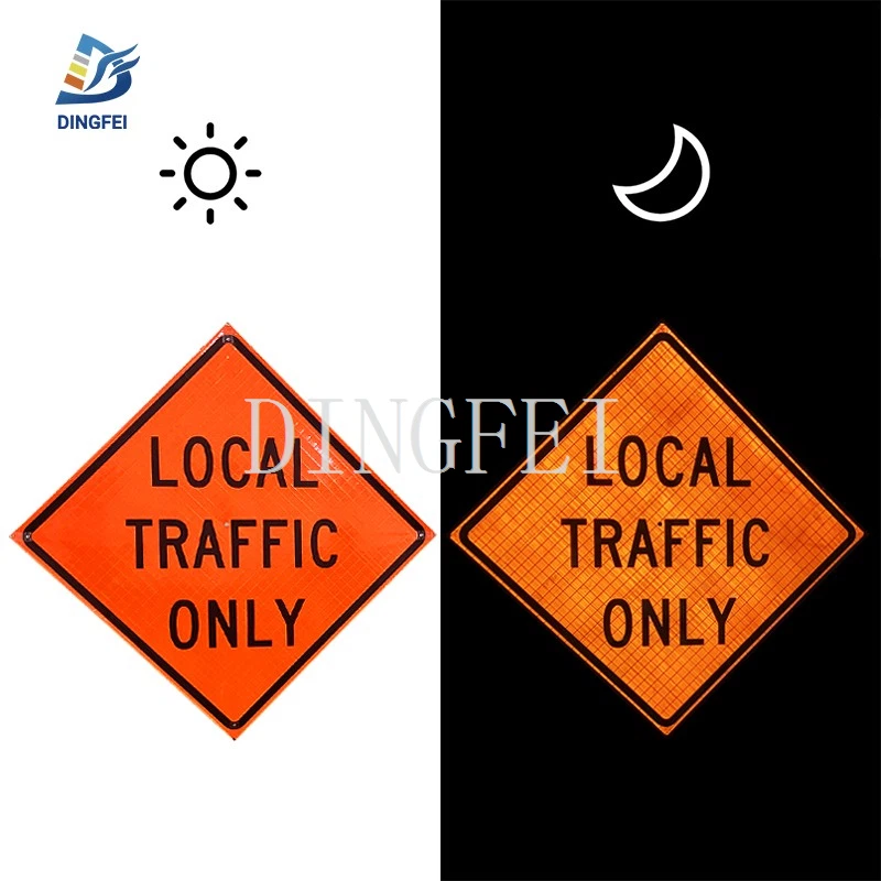 LOCAL TRAFFIC ONLY SIGN