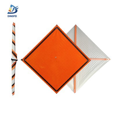 Lett transportable rullende trafikkskilt